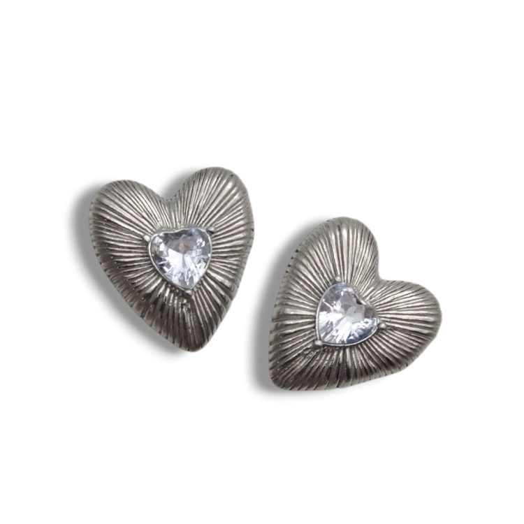 Meliora Heart Silver | Earrings