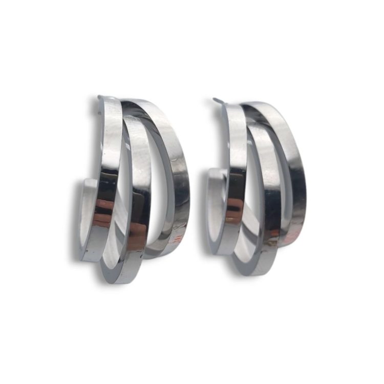 Anemone Silver Hoops | Σκουλαρίκια