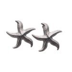 Starfish Minimal Silver | Σκουλαρίκια