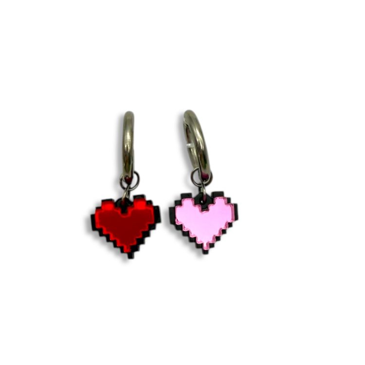 Pixel Mini Love | Σκουλαρίκια