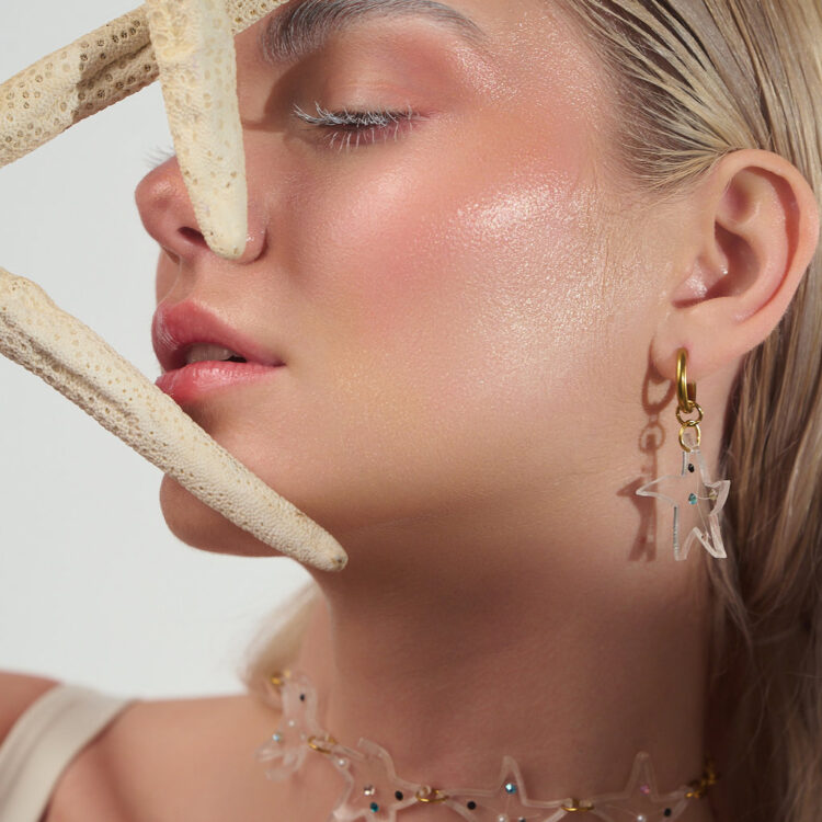 Stellar Sea Choker – Plexiglass ,Swarovski
