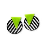 Grid Drop – Geometric plexiglass earrings