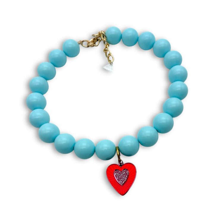 Beadline Sky  | Beaded Necklace with Plexiglass Charm