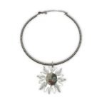 Sun & Moon Choker – Τσόκερ με κοκαλική αλυσίδα και κεντρικό στοιχείο
