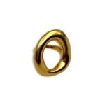 Infinity Ring – Gold-tone cuff ring with sculptural design