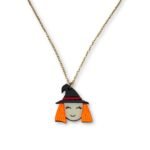 Witchy Charm  – Witch Pendant on Gold-Plated Stainless Steel Chain Necklace