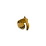 Flow Ring – Statement gold-tone ring with organic design