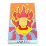 Taurus Wall Art – Handmade plexiglass wall decoration with Taurus zodiac design