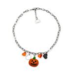 Pumpkin Charm  –  Pumpkin & Stainless Steel Chain Necklace