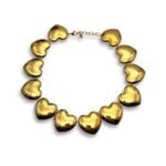 Heartstorm  – Stainless Steel Gold Heart Necklace