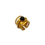 Obsidian Ring – Statement black-tone ring with bold design