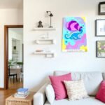 Aquarius Wall Art – Handmade plexiglass wall decoration with Aquarius zodiac sign - Image 2