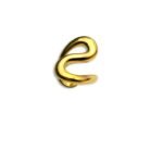 novelle gold sculptural organic curve earring