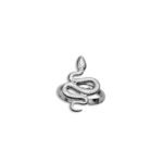 ophidia silver ασημί φίδι ατσάλινο δαχτυλίδι