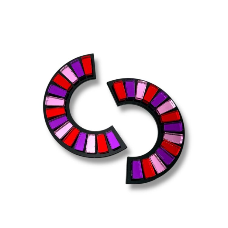 Tempo – Σκουλαρίκια Plexiglass Pop Art FunkDaQueen