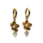 Pearl Bloom – Stainless Steel Earrings with Pearls FunkDaQueen