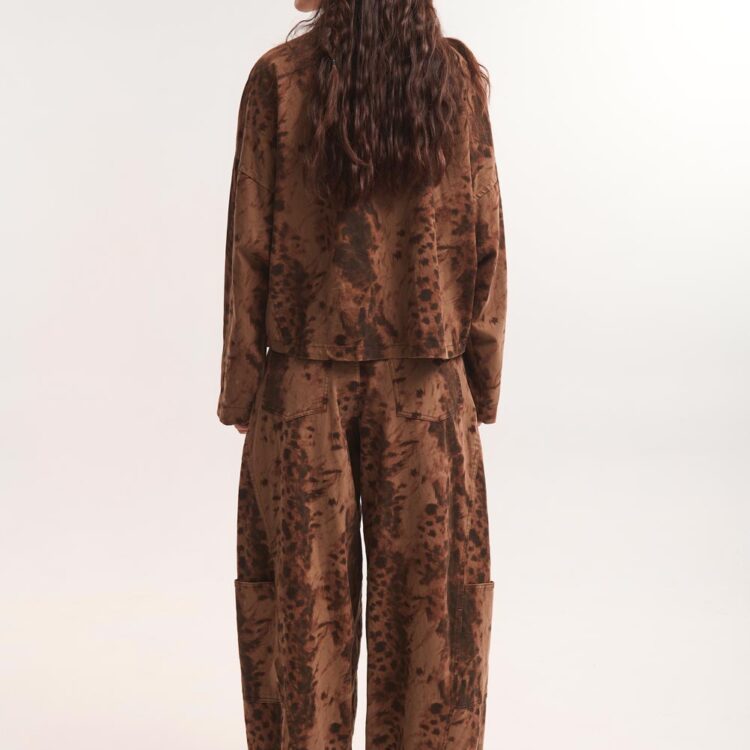 υναικείο σετ με leopard tie-dye εφέ και άνετη γραμμή FunkDaQueen