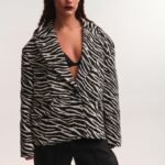 Blazer zebra oversized – Midnight Safari