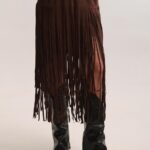Φούστα suede με κρόσσια – Desert Fringe Skirt