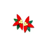 poinsettia bloom αλεξανδρινος χειροποίητα σκουλαρίκια plexiglass