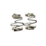 zig silver ασημί abstract σκουλαρίκια