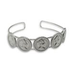 Elizabeth Coin Silver choker ατσάλι σε ασημί