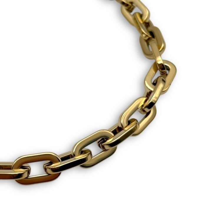 Chainlink Gold chunky κολιέ ατσάλι χρυσό