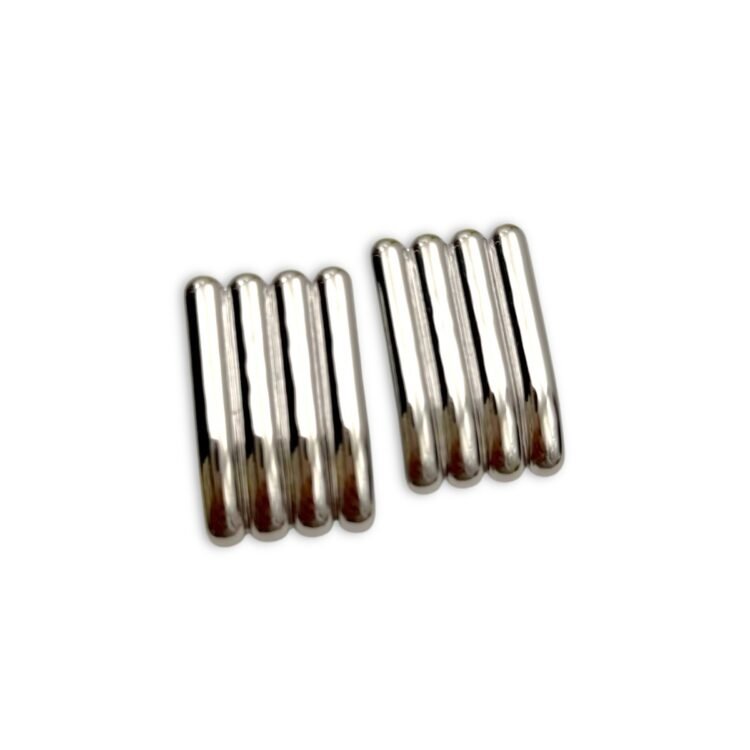 bi metal silver σκουλαρίκια ασημί