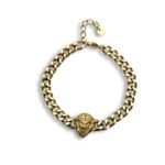 Lion Force stainless steel chain bracelet with lion head