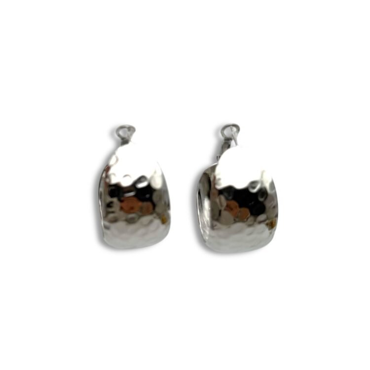 Ατσάλινα σκουλαρίκια κρίκοι silver Crush Silver Hoops