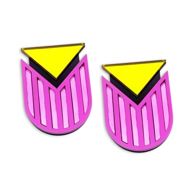 Future Pop Earrings geometric σκουλαρίκια από plexiglass