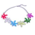 Ophelia Necklace – Handmade Floral Plexiglass Necklace - Image 3