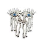 Medusa Tears Silver Earrings surreal silver earrings