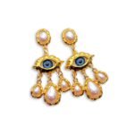 Euphoria Eye Gold Earrings gold eye earrings