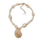 Lost Atlantis Necklace shell and pearl necklace