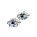 Moonveil Eye Earrings ασημί σκουλαρίκια μάτι