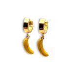 Banana Mood Earrings χρυσά σκουλαρίκια μπανάνα