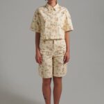 Camélia Set γυναικείο σετ τύπου denim με vintage floral print