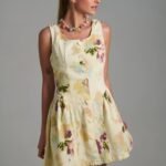 Butter Bloom Dress floral mini φόρεμα με παστέλ λουλούδια