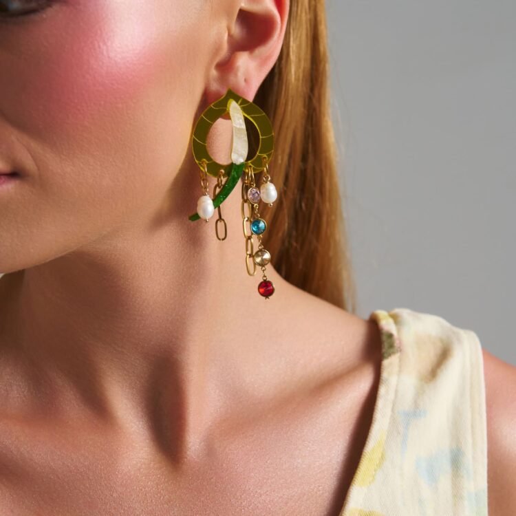 Petal Fever Earrings Model Photo