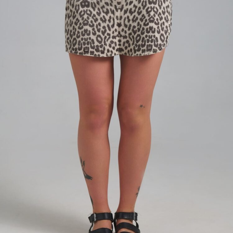 Wild Muse Leopard Skort leopard mini φούστα σορτς