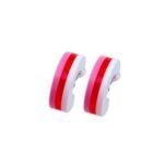 τρίχρωμα σκουλαρίκια κρίκοι Bubble Hoops Taffy από plexiglass