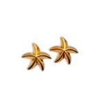 χρυσά σκουλαρίκια αστερίας Coralia Gold