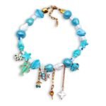 χειροποίητο colorful κολιέ Deep Sea με θαλασσινά charms