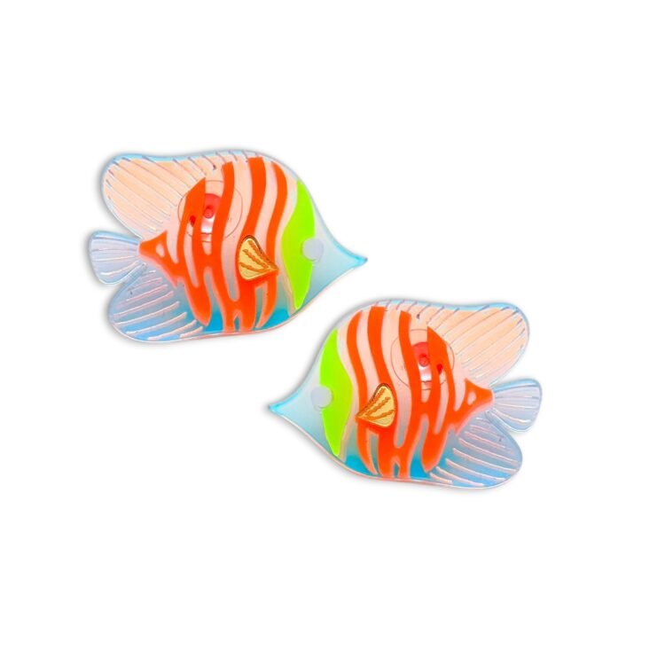 Jelly Fish Neon Earrings neon ψαράκια από plexiglass