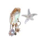 Thalassa Earrings σκουλαρίκια με κοχύλι και αστερία