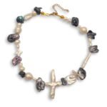 Elaria Pearl Necklace με freshwater pearls και baroque μαργαριτάρια