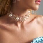 Lumina Necklace – Χειροποίητο Κολιέ με Πέρλες Φίλντισι και Διάφανες Χάντρες