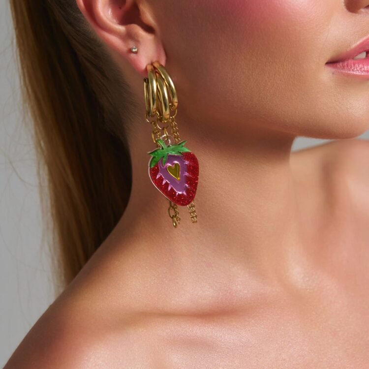 Strawberry Spell Earrings από plexiglass