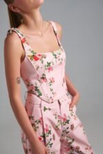 Rosalie Bloom floral pink top and pants set